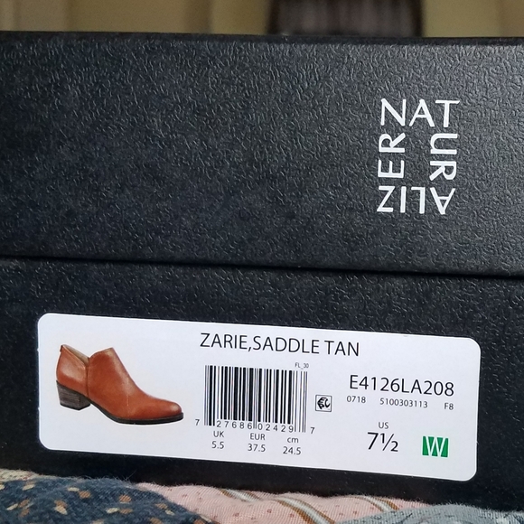 Naturalizer Zarie Tan Leather Bootie 7.5 - Picture 7 of 12